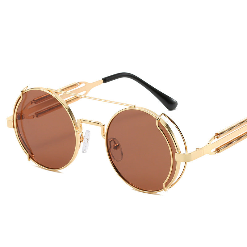 Damen modische Vintage-Sonnenbrille mit innovativem Drahtdesign Karnz