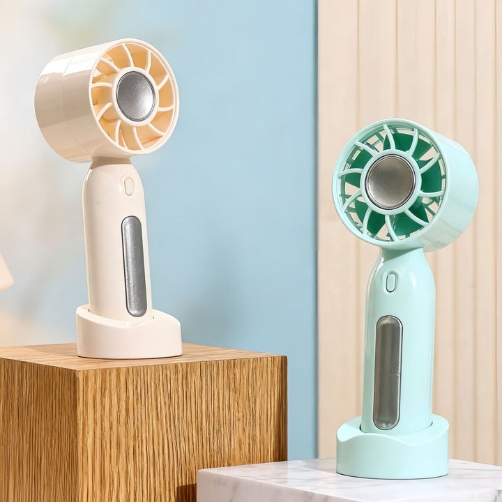 Damen Tragbarer Handventilator mit USB-Ladefunktion und drei Geschwindigkeitsstufen Karnz
