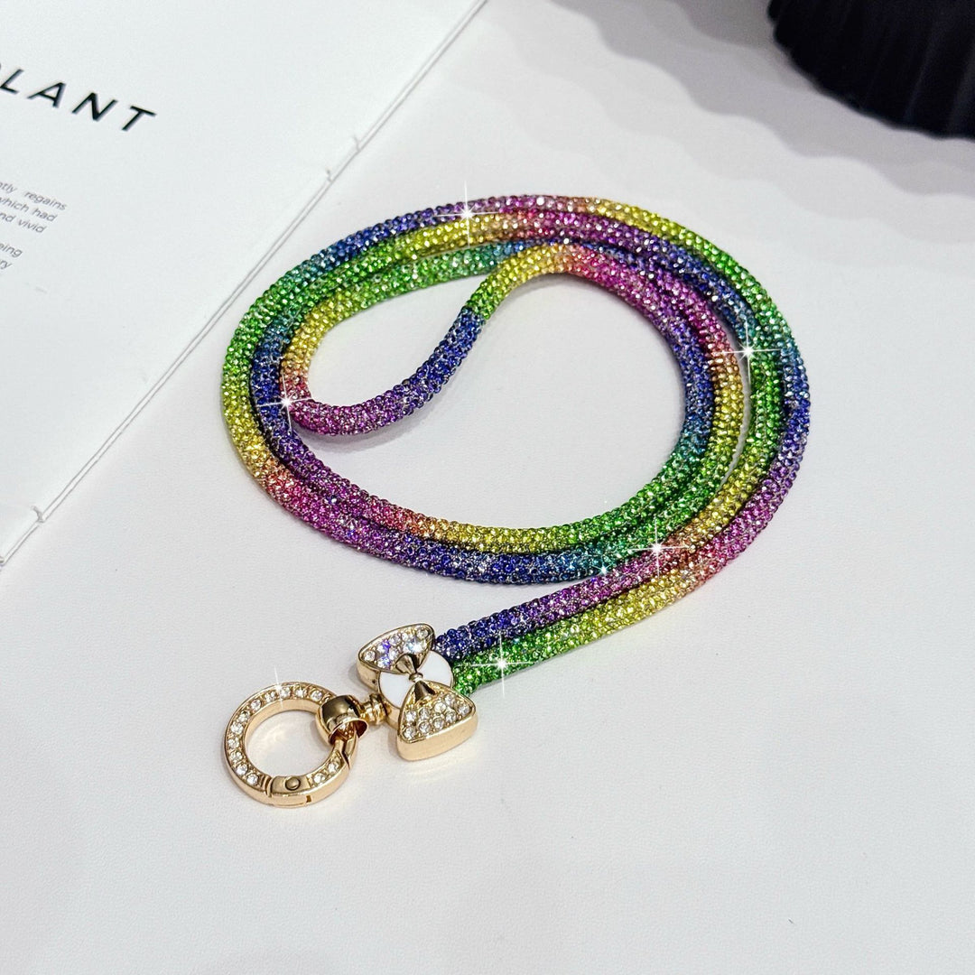 Elegante Strass-Brillen Kette Karnz