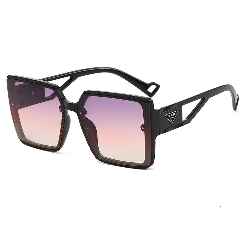 Damen modische quadratische Sonnenbrille mit einzigartiger Rahmenstruktur Karnz