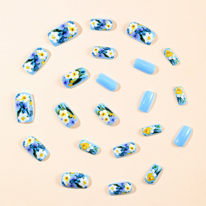 Floral 3D Acryl Nagelkunst Karnz