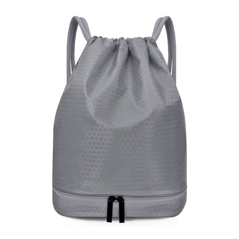 Leichter Hexagonmuster Kordelzug Rucksack Karnz