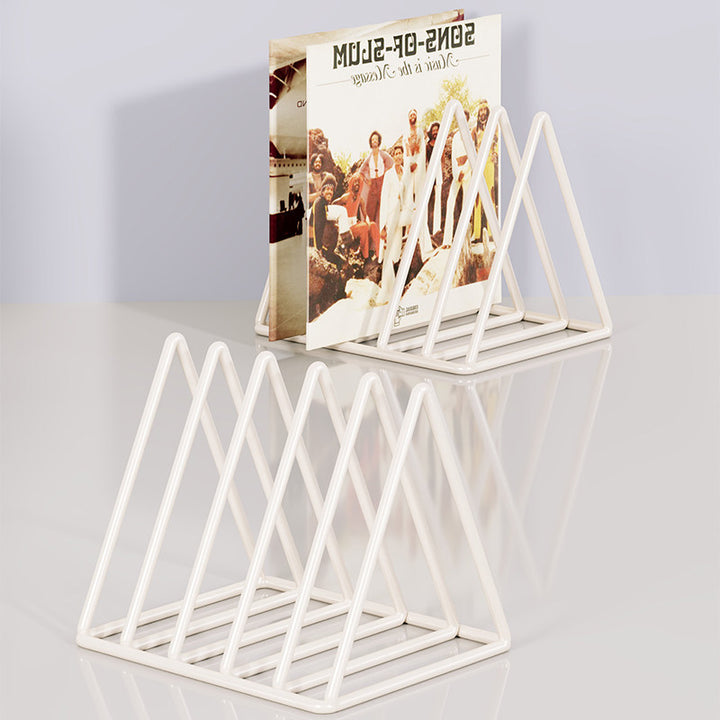 Dreieckiger Metalldraht Schallplatten- & Buchorganisator Rack