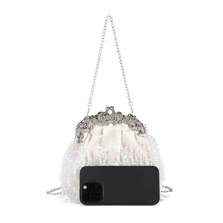 Elegante Perlenbeaded Clutch