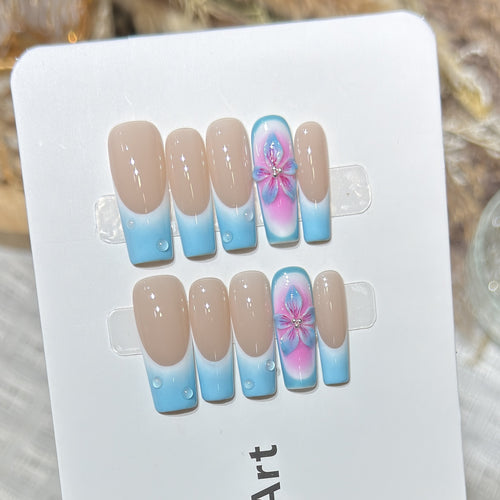 Künstlerisches Acryl Press-On Nagel Set