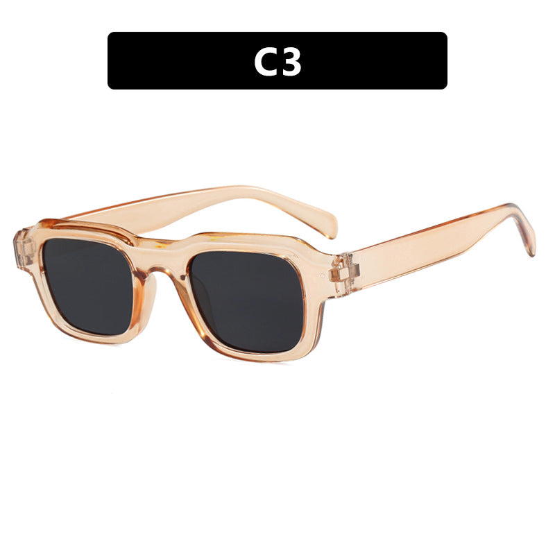 Damen moderne quadratische Sonnenbrille mit schützendem Polycarbonat-Rahmen Karnz