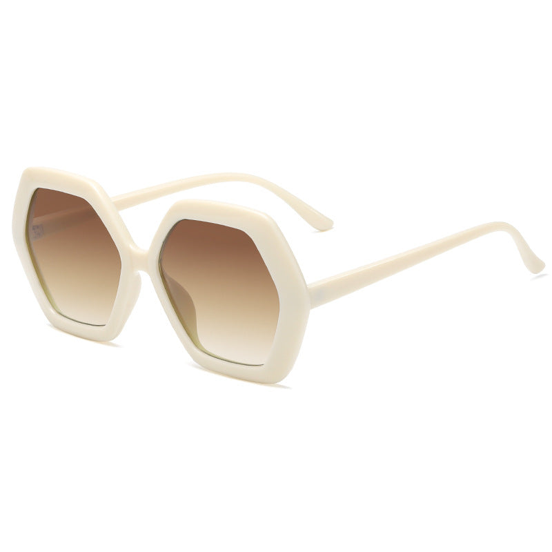 Damen geometrische Sonnenbrille mit modernem Design Karnz