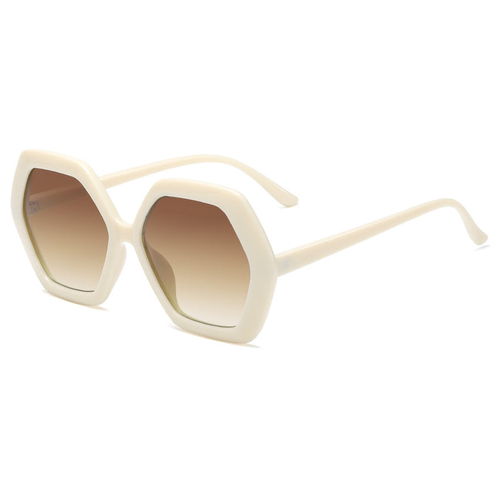Damen geometrische Sonnenbrille mit modernem Design Karnz