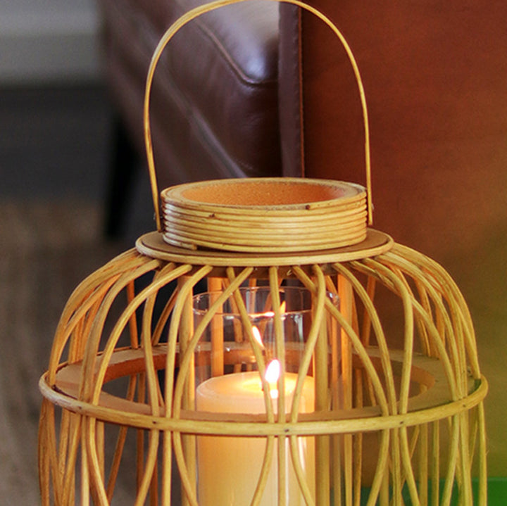 Elegante Handgefertigte Laterne Aus Naturmaterialien Karnz