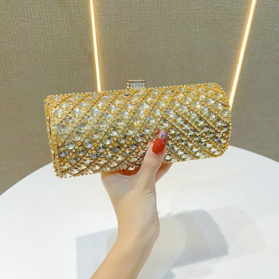 Glitzernde kristallbesetzte Abend-Clutch
