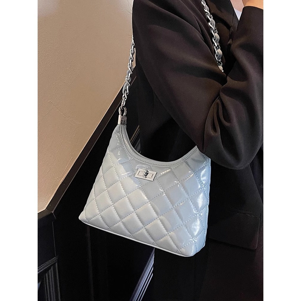 Gequiltete Kunstleder Kettenhandtasche Karnz
