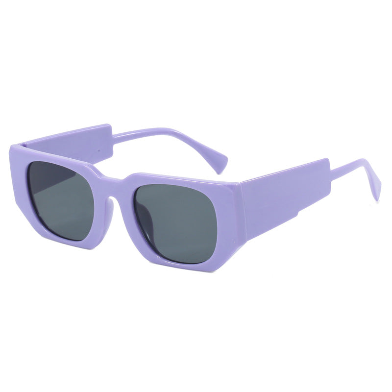 Damen geometrische Oversized-Sonnenbrille mit breitem Design Karnz