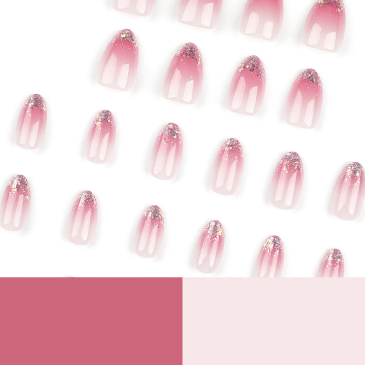 Glitzernde Nagelkunst mit Ombre-Effekt Karnz