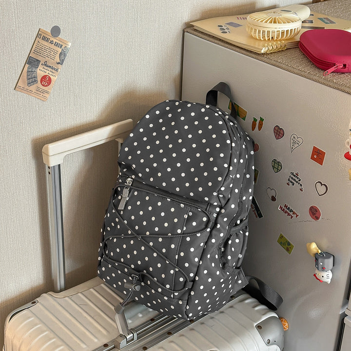 Stylischer Polka-Dots-Rucksack Karnz