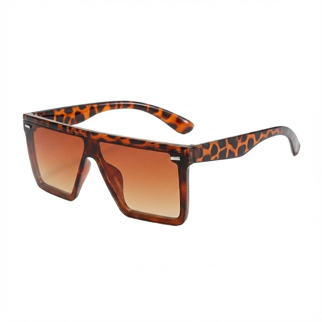 Damen Sportliche Oversized-Sonnenbrille mit modernem Rahmen Karnz
