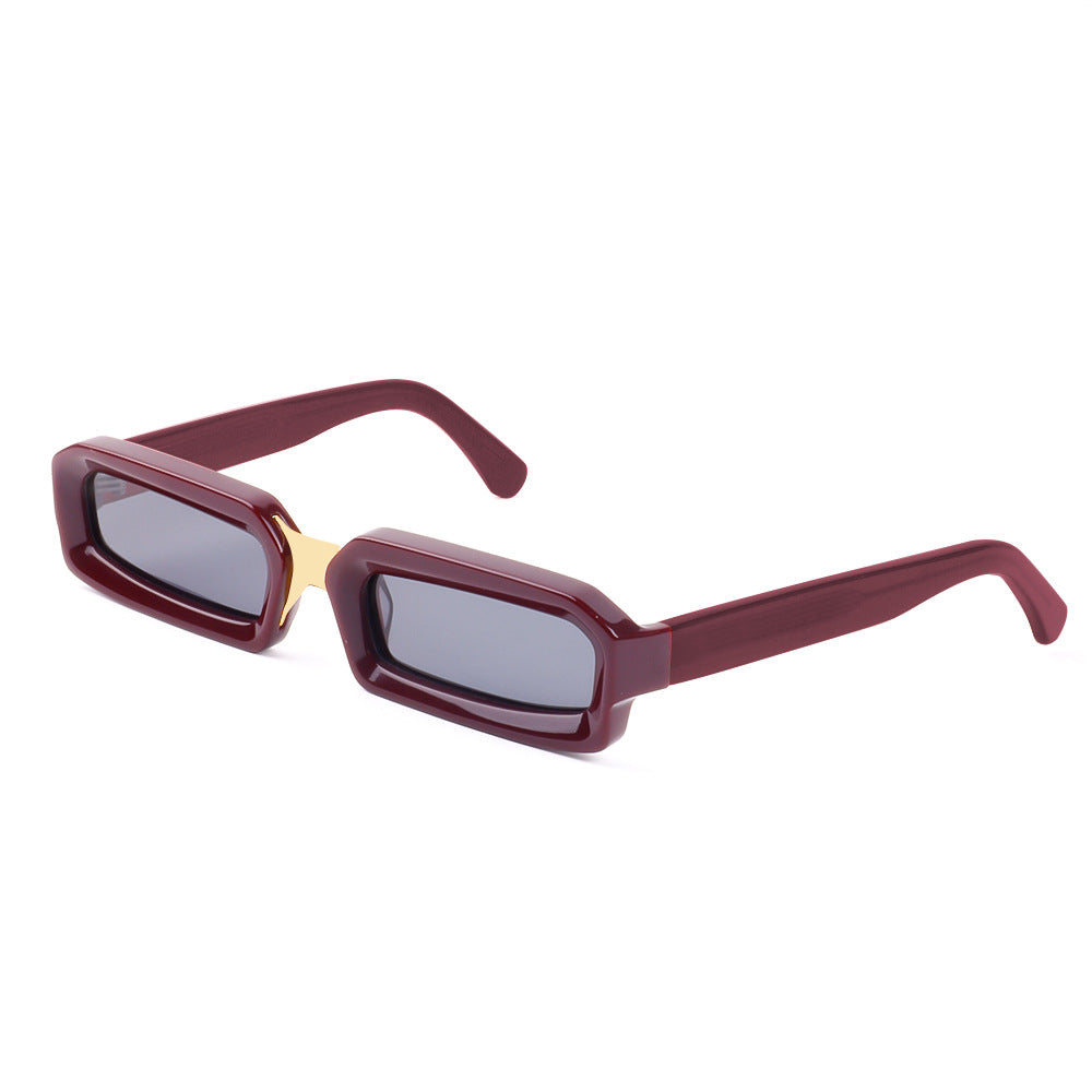 Damen stilvolle Sonnenbrille im modernen rechteckigen Design mit komfortablem Rahmen Karnz