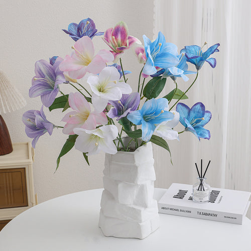 Künstlicher Lilienstängel mit filigranen Blüten Karnz