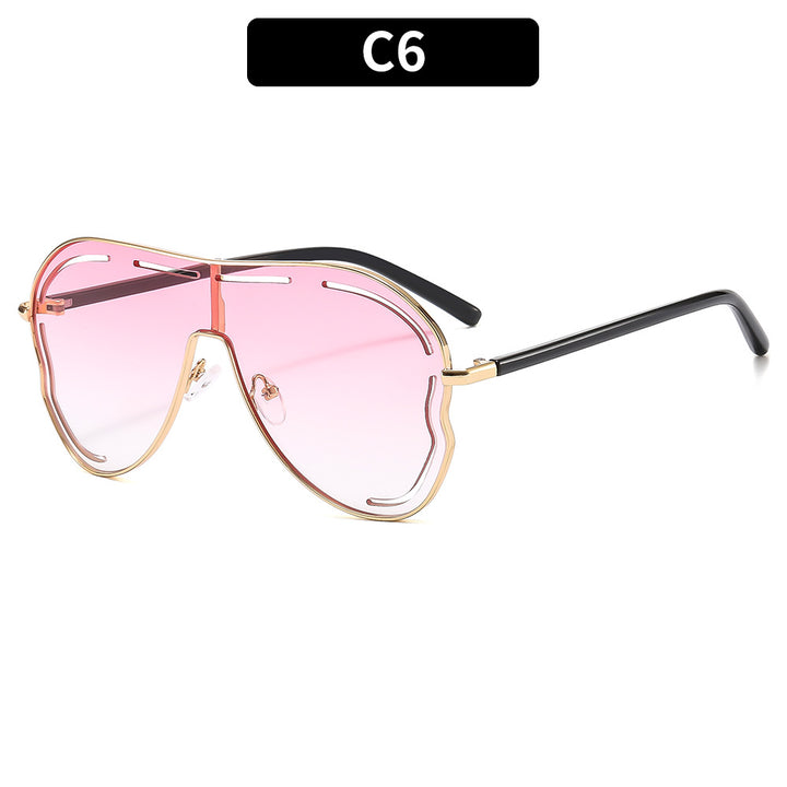 Futuristische Übergroße Schild Sonnenbrille