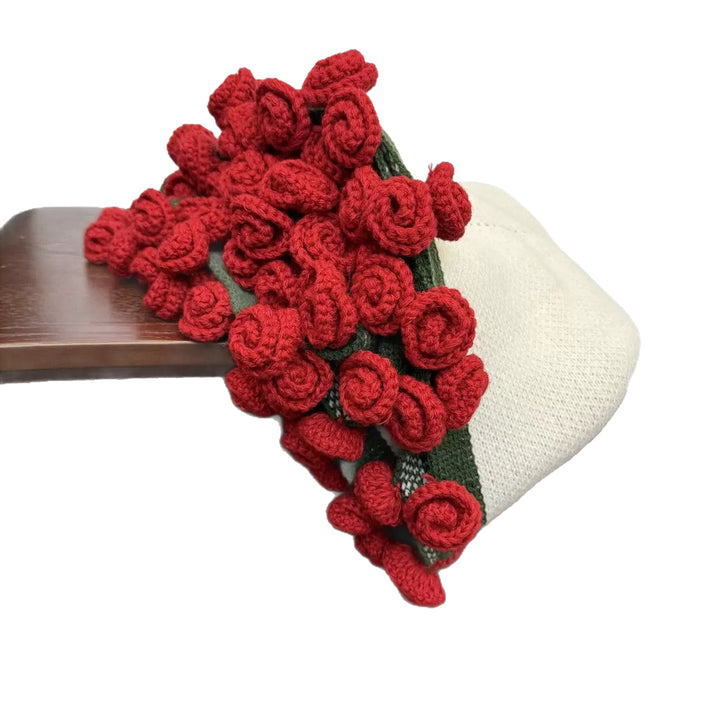 Handgefertigter gehäkelter Blumenstrauß