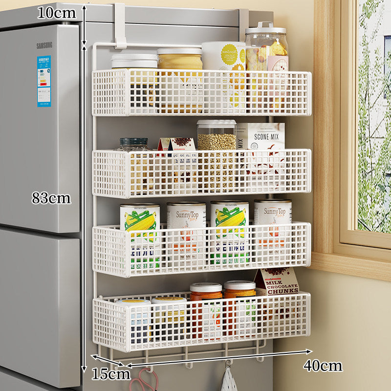 Über-Kühlschrank Doppel-Schicht Magnetische Drahtgeflecht Vorratsorganizer