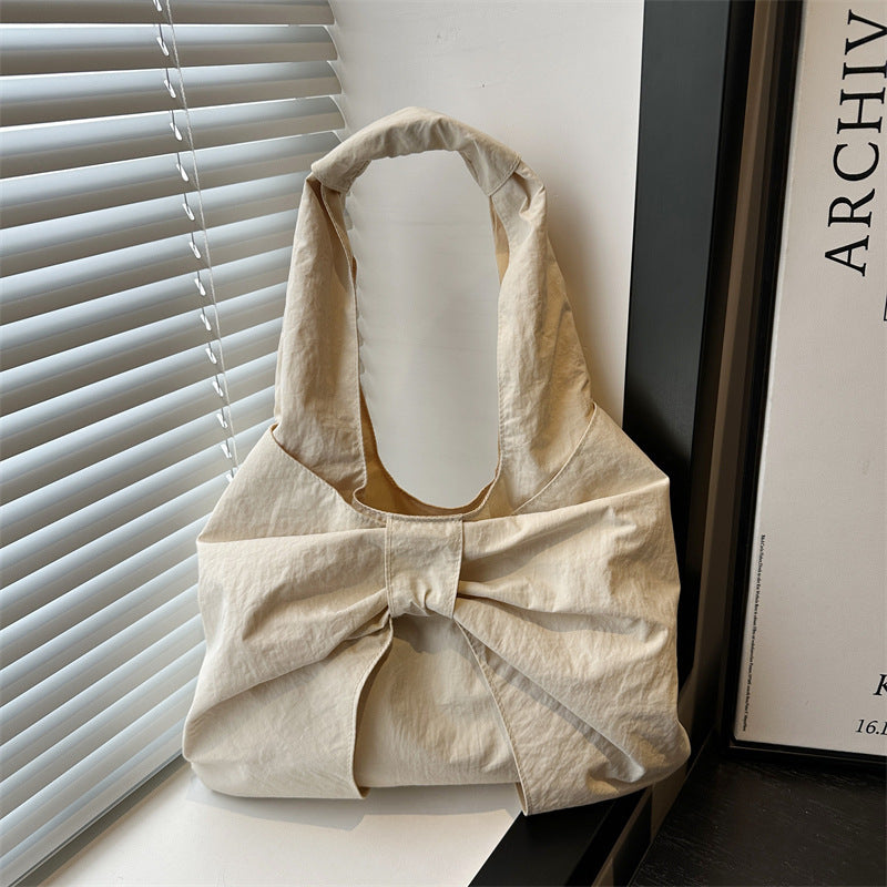 Bow-Akzent Stoff Tragetasche Karnz