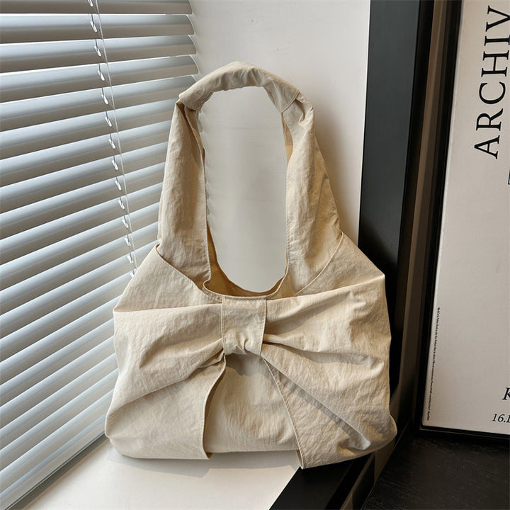 Bow-Akzent Stoff Tragetasche Karnz