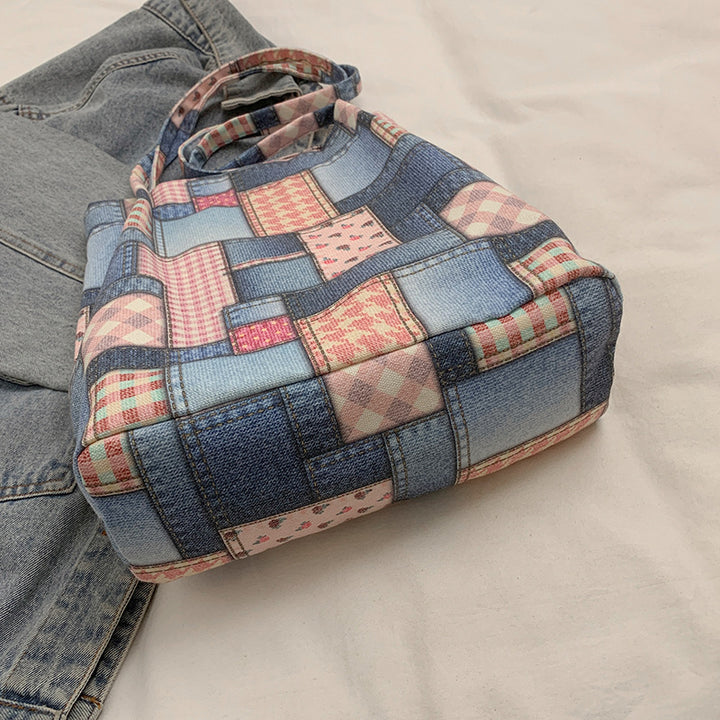 Stylische Patchwork-Tasche