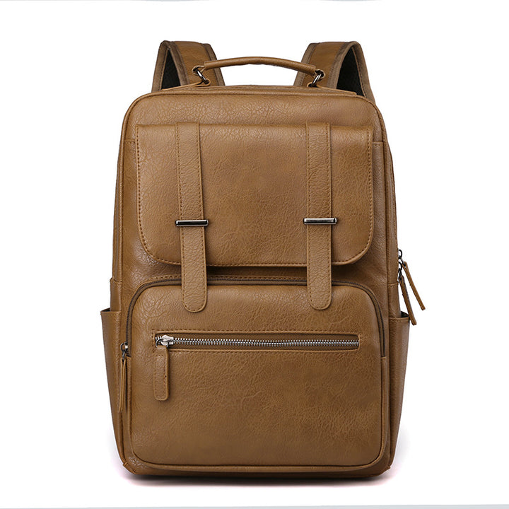Leder Laptop Rucksack Karnz