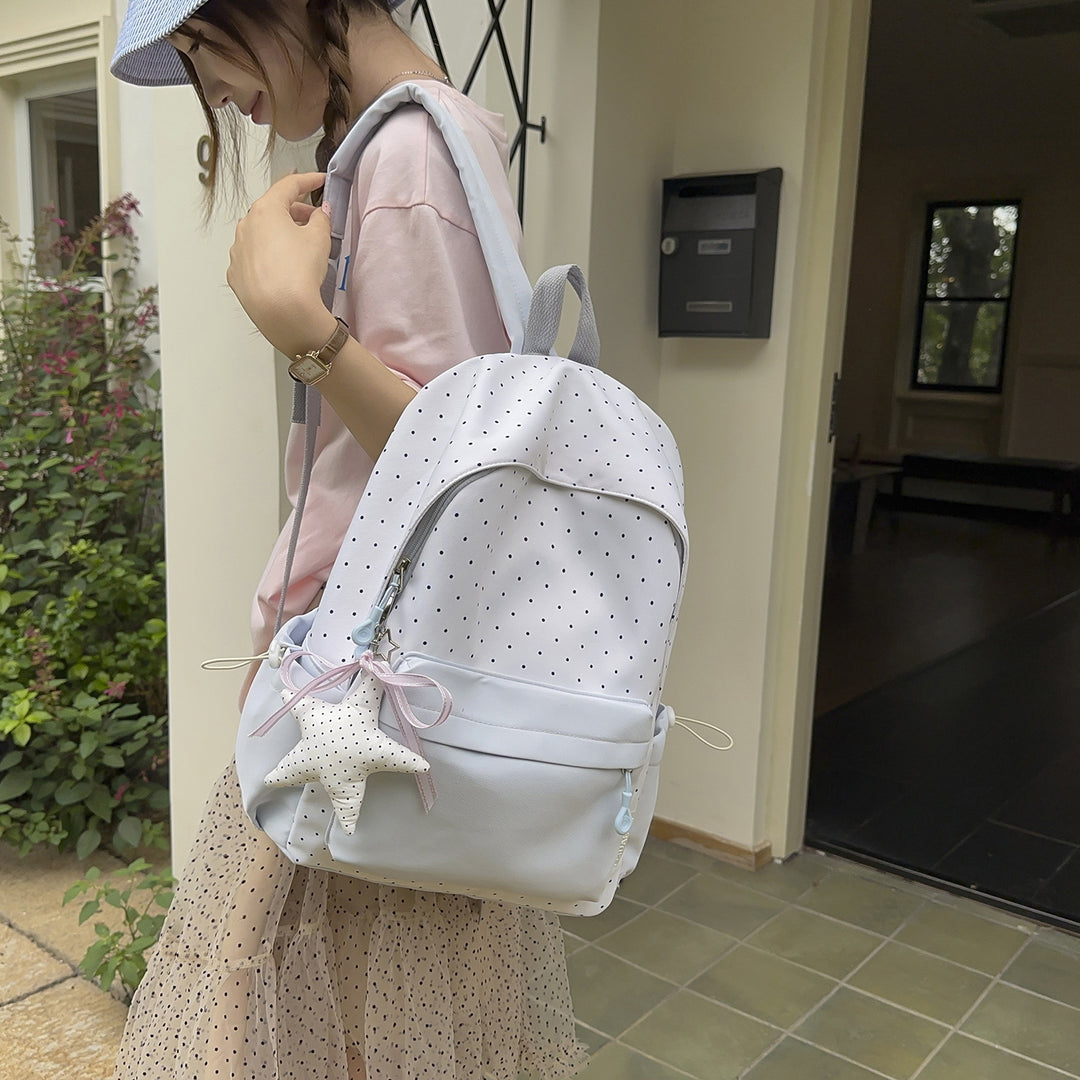 Polka Dot und Einfarbiger Rucksack Karnz