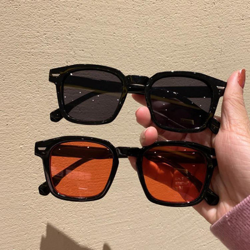 Transparente Rahmen quadratische Sonnenbrillen Karnz