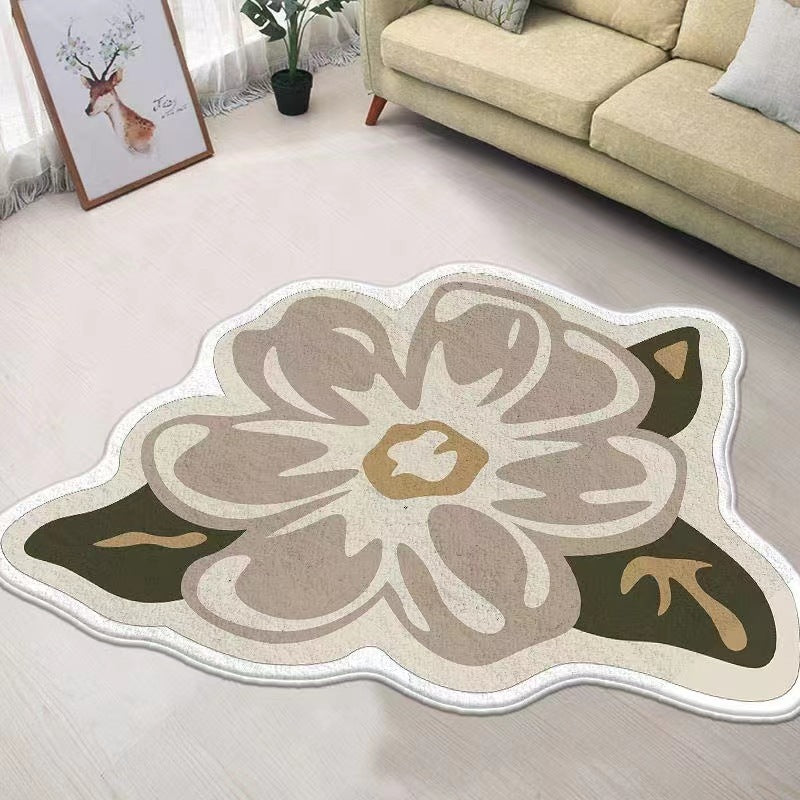 Blumenförmiger Teppich