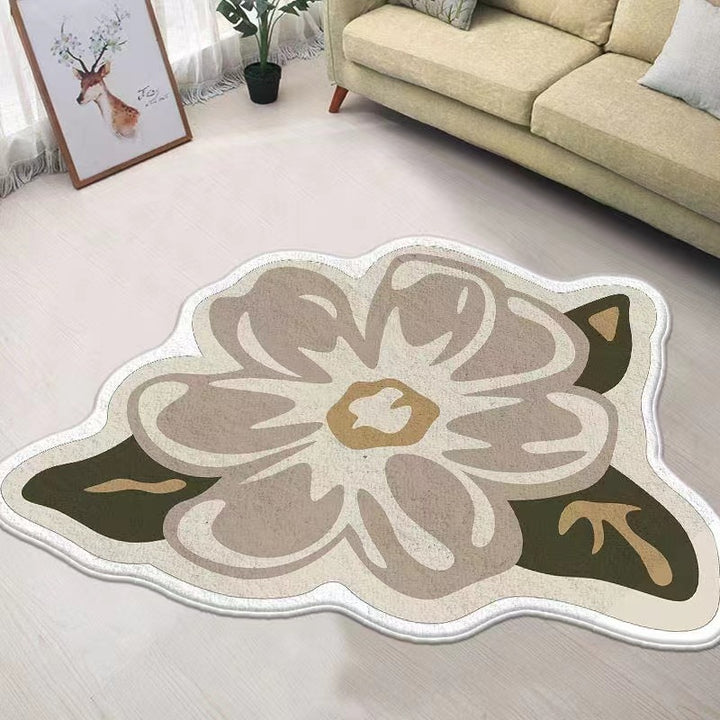 Blumenförmiger Teppich