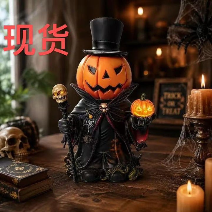 Halloween-Themen Kürbis Meister Figur Karnz