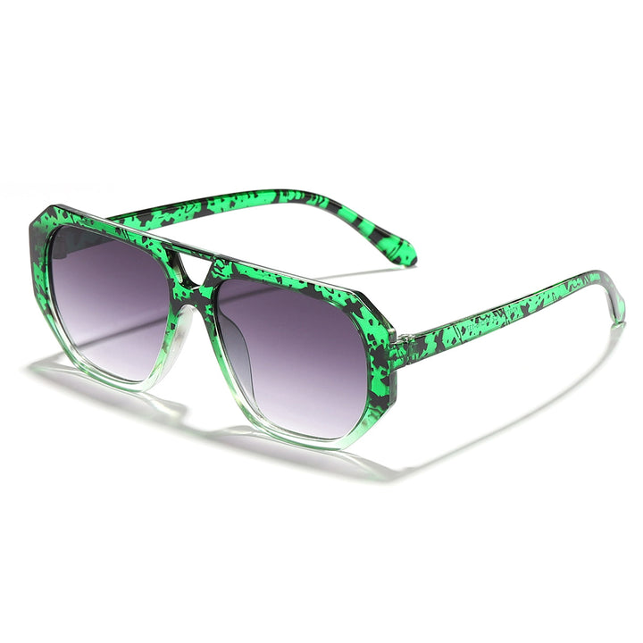 Damen moderne Sonnenbrille im auffälligen Oktagon-Design Karnz