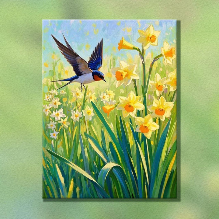 Natur-inspirierte dekorative Leinwandkunst Karnz