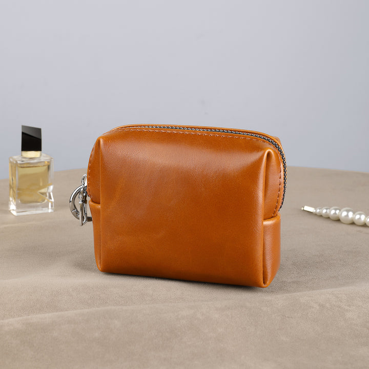 Texturierter Leder Kosmetik Organizer