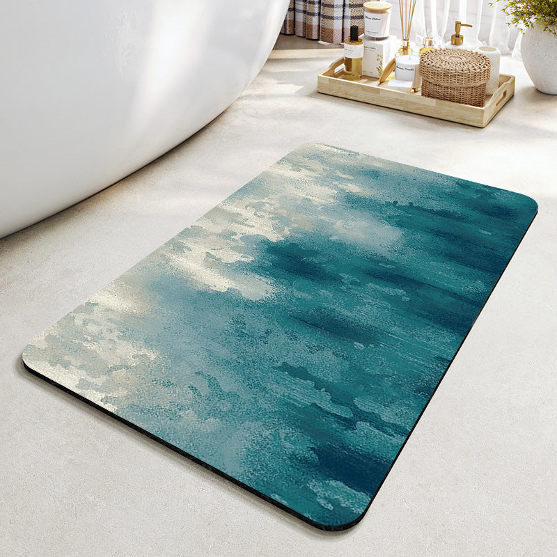 Modern abstraktes Blattdesign Teppich Karnz