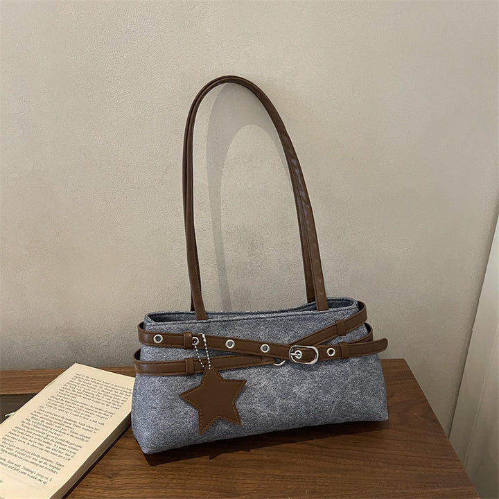 Lässiger strukturierter Tote Bag