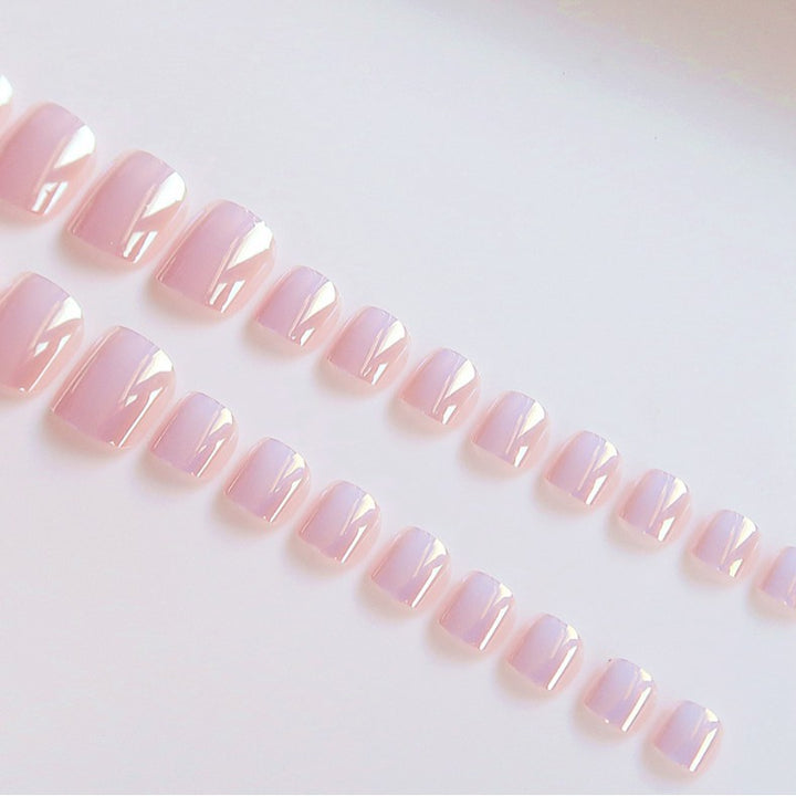 Glänzende Druck-On Fußnagel Kunst Karnz