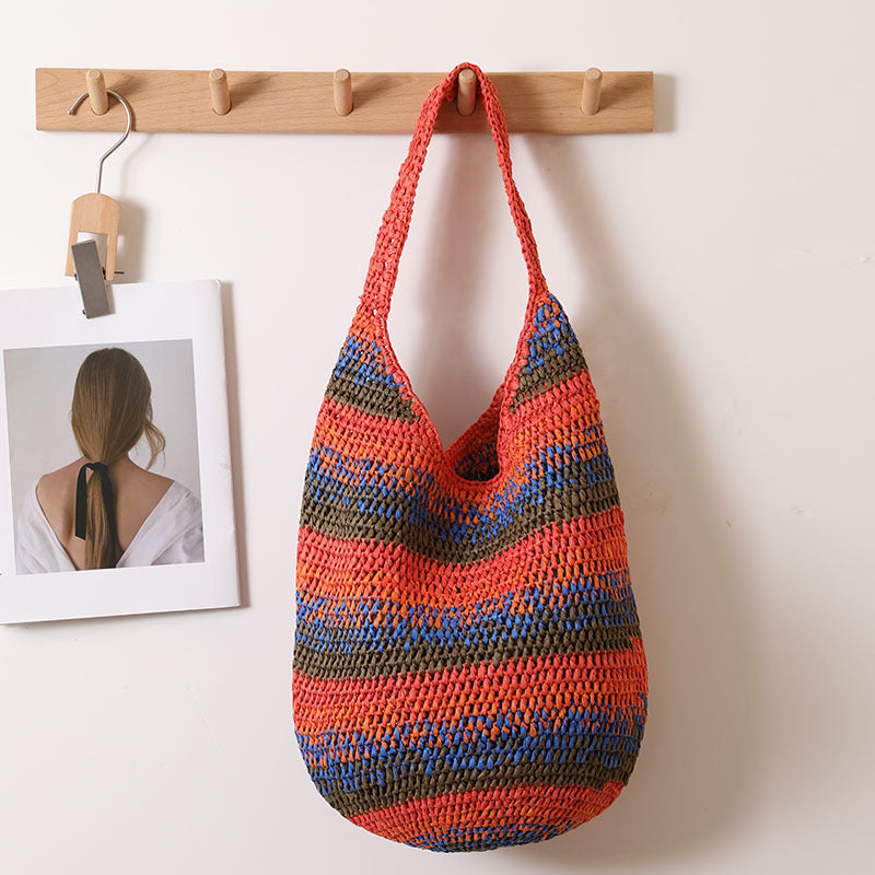 Damen Handgefertigte Strandschultertasche Karnz