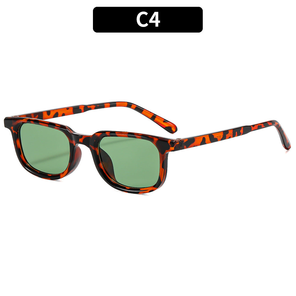 Künstlerische Retro quadratische Rahmen Sonnenbrille