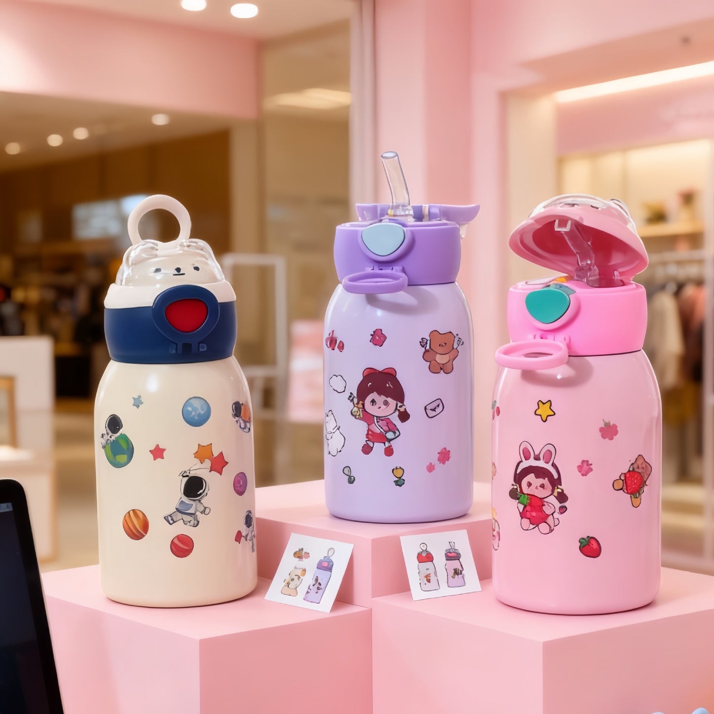 Damen Trinkflasche mit einzigartigem Astronauten-Design Karnz