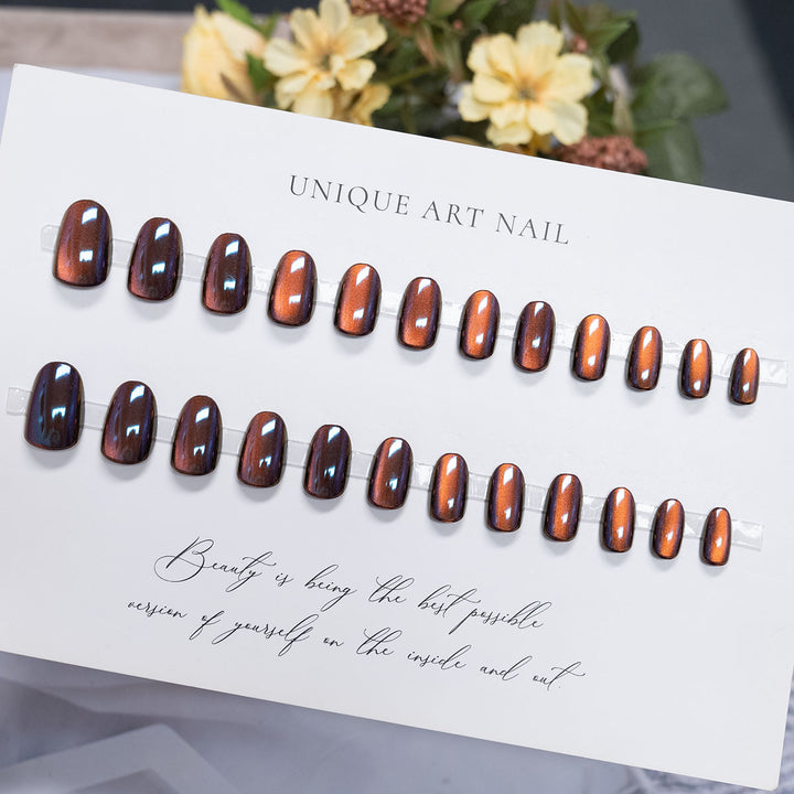 Metallic Press-On Nagel Set