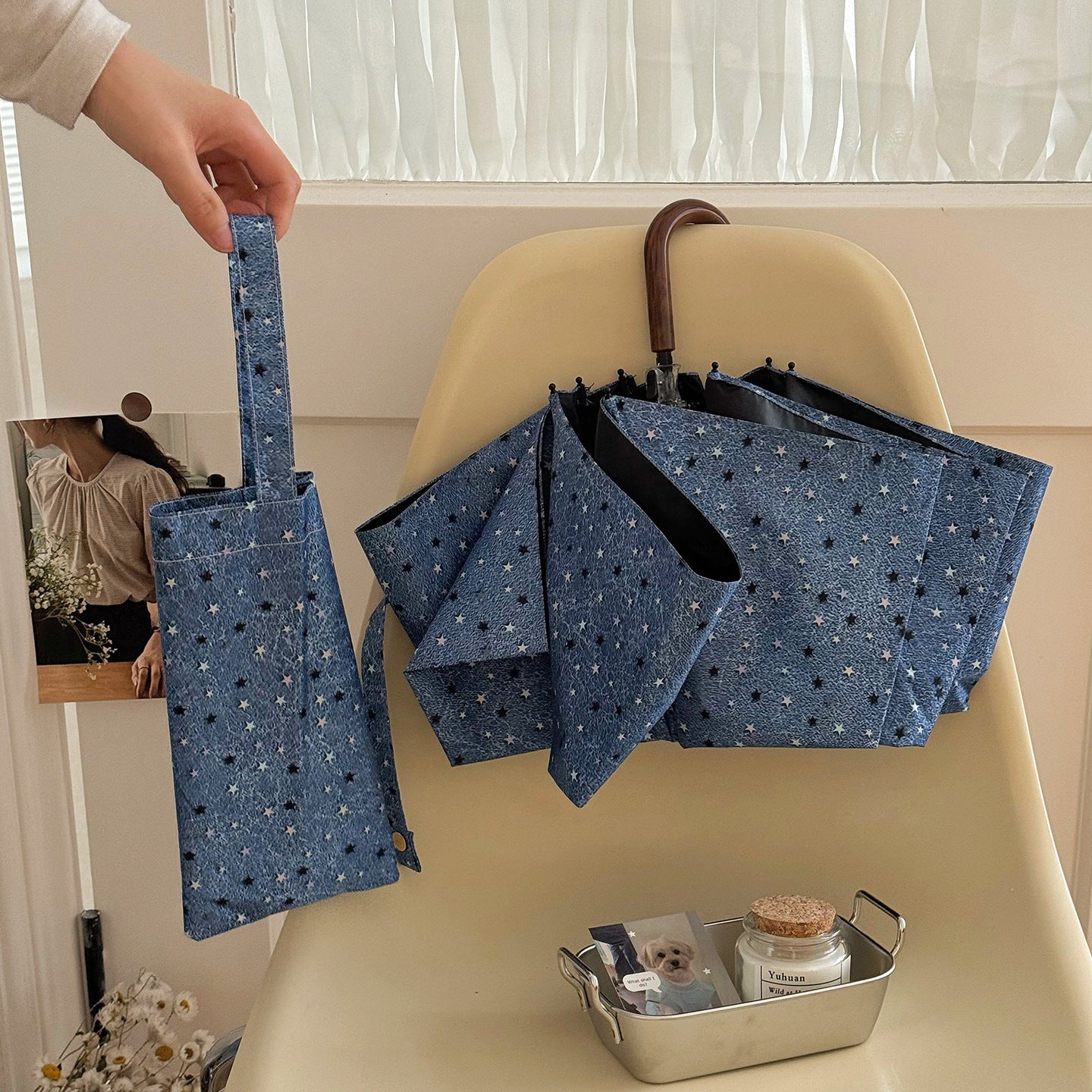 Damen kompakter Taschenschirm Karnz