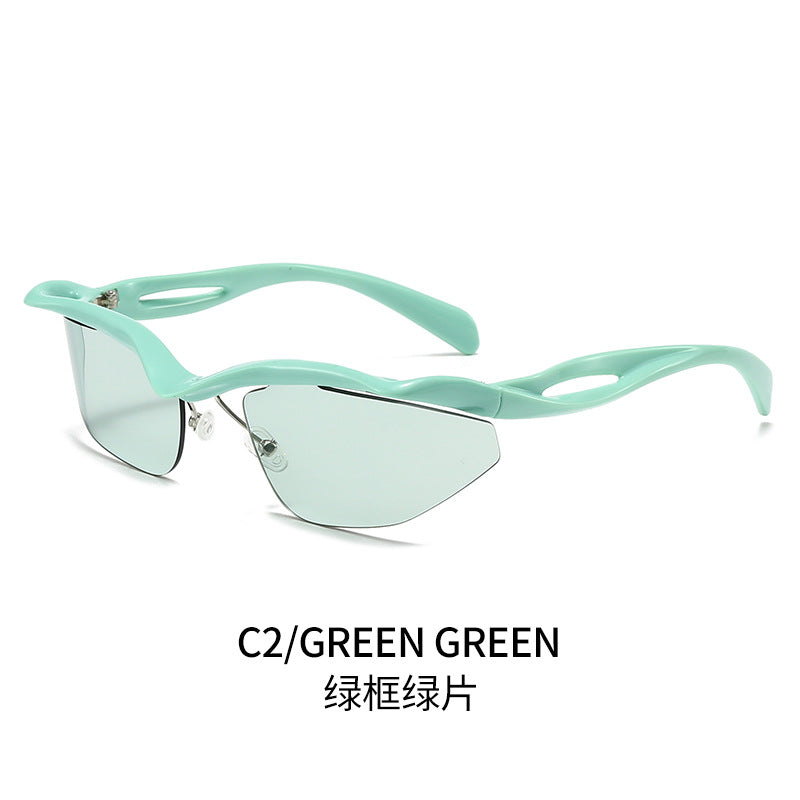 Damen Sportliche Sonnenbrille mit aerodynamischem Rahmen Karnz 1780028486
