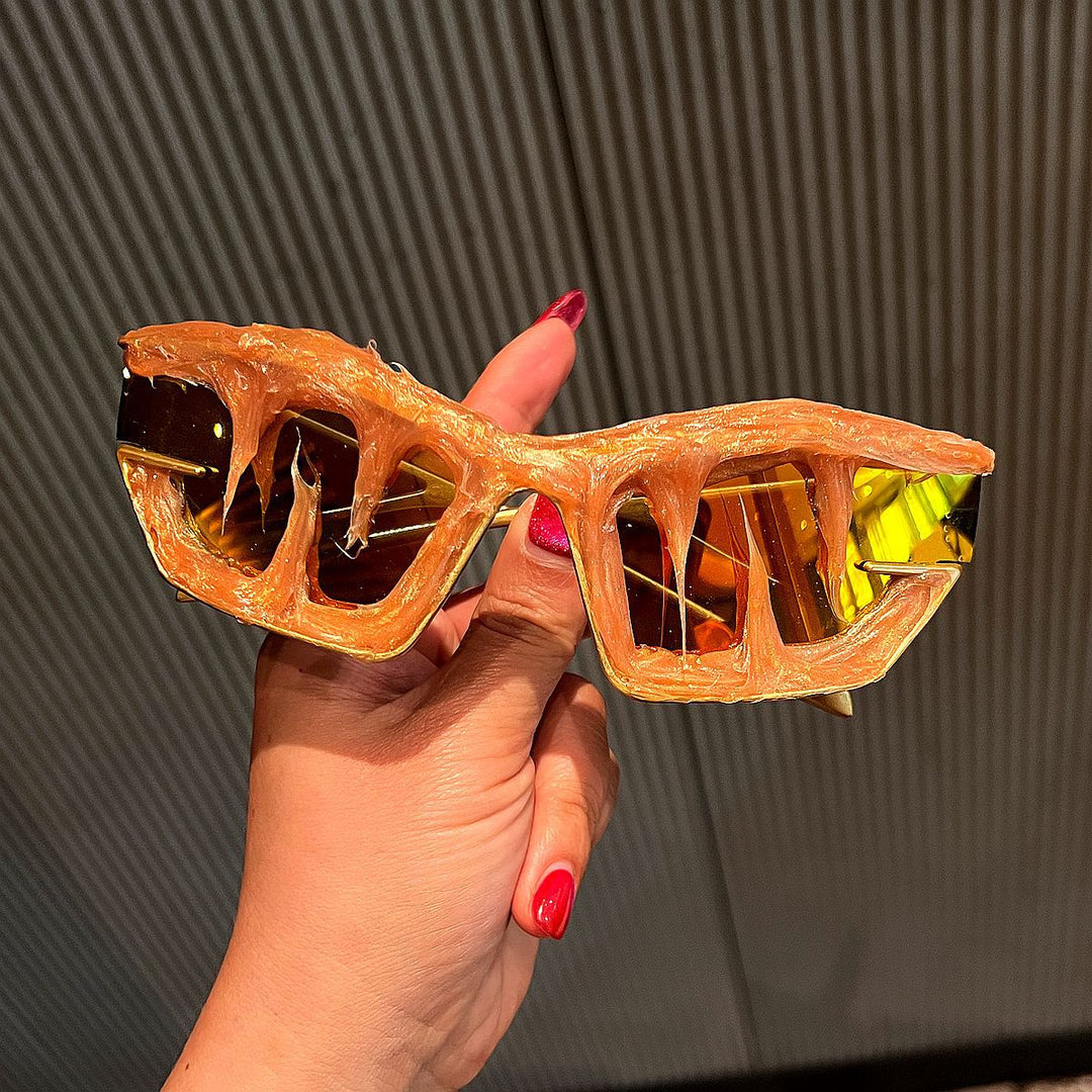Damen Futuristische Sportsonnenbrille mit außergewöhnlichem Einhorn-Design Karnz