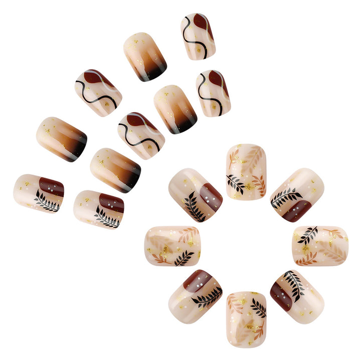 Künstlerisches Press-On Nail Art Set Karnz