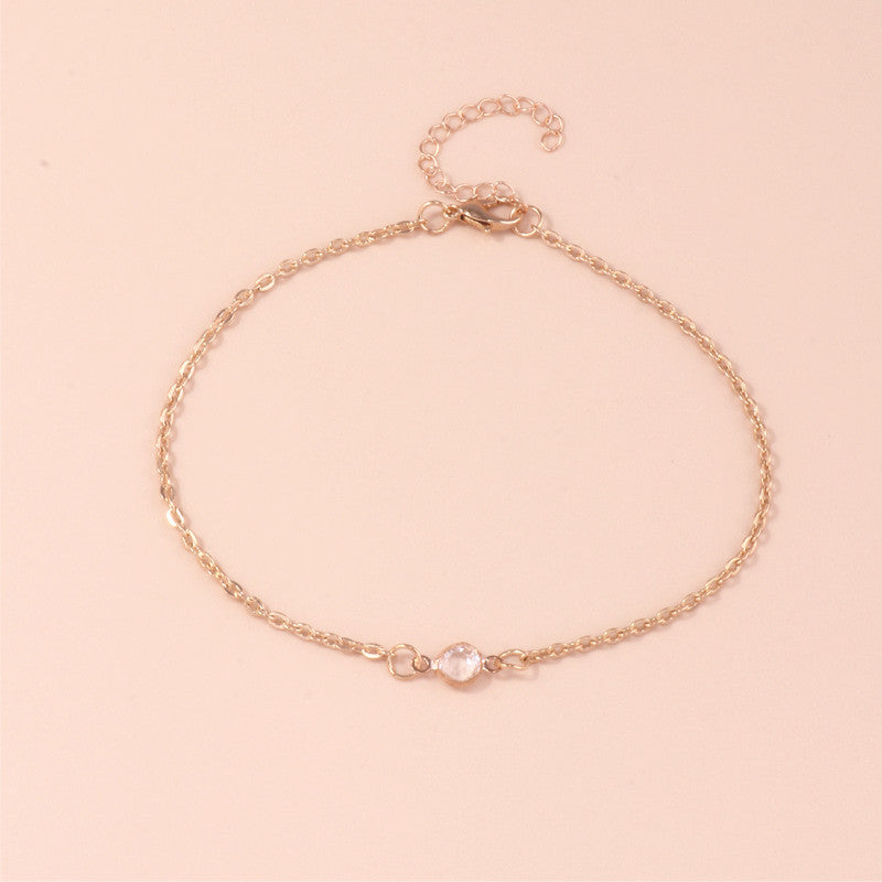 Elegante Minimalistische Kettenanậkel Karnz