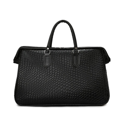 Strukturierte Kunstleder-Reisetasche