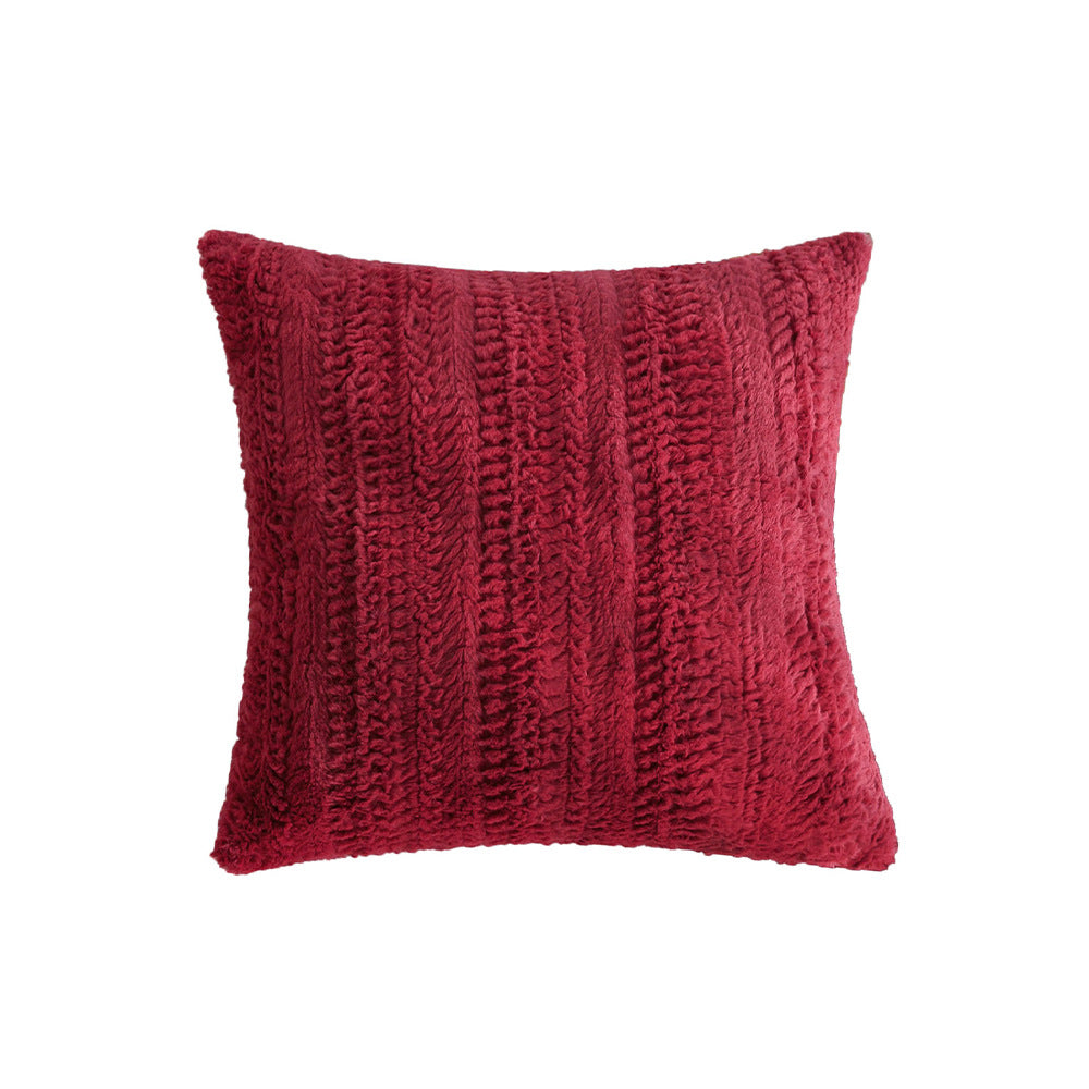 Dekoratives Kuschelkissen mit kuscheligem Kunstfellbezug Karnz
